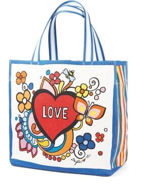NWT Brighton Power of Love Canvas Tote Bag
